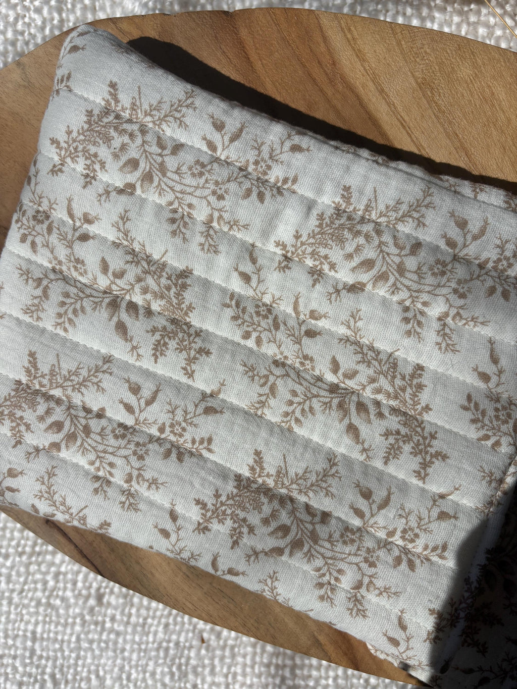 Pochette livre ou liseuse molletonnée en double gaze de coton