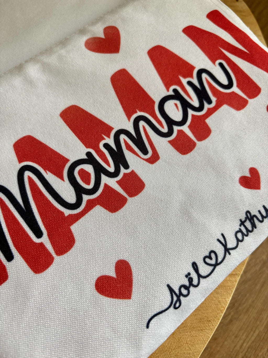 Pochette personnalisé Maman et prénom enfant