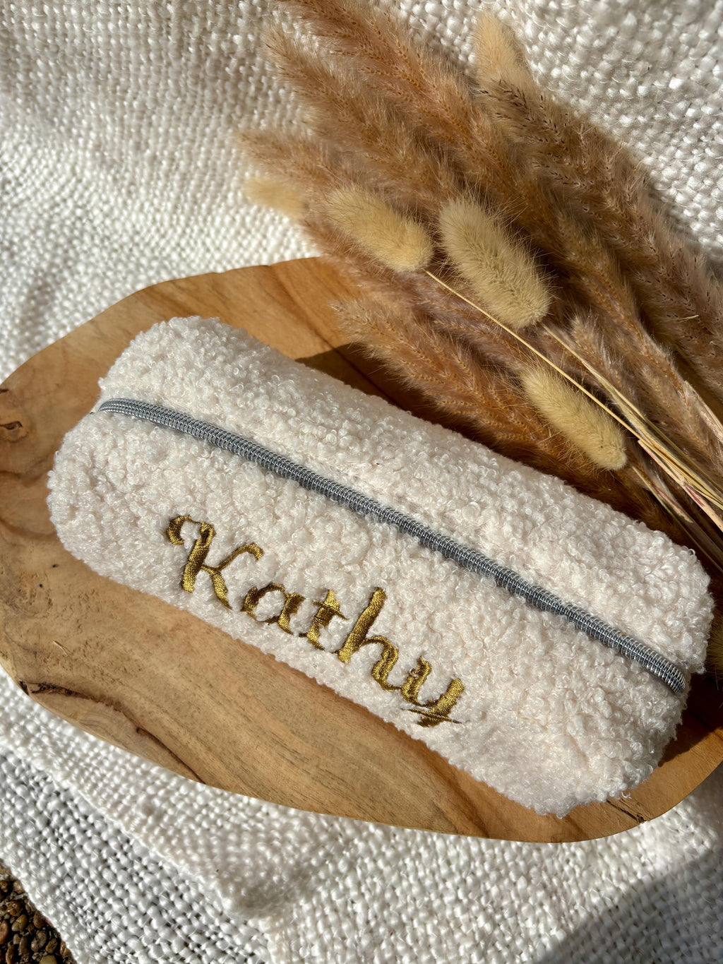 Trousse en Tissu Personnalisée tissus bouclette