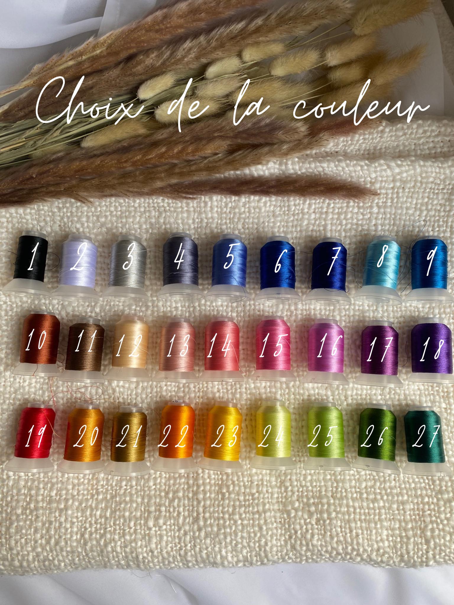 Pochette personnalisé en tissu bouclette