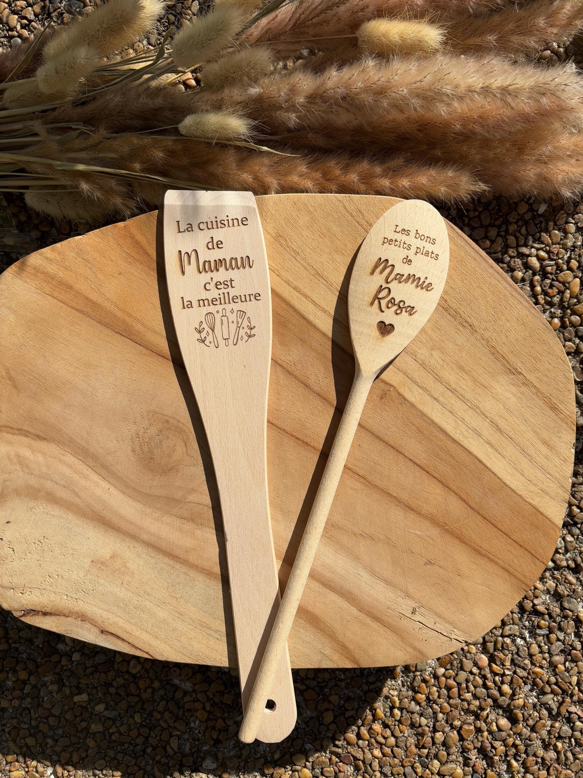 Cuillère en bois personnalisé spatule en bois personnalisé
