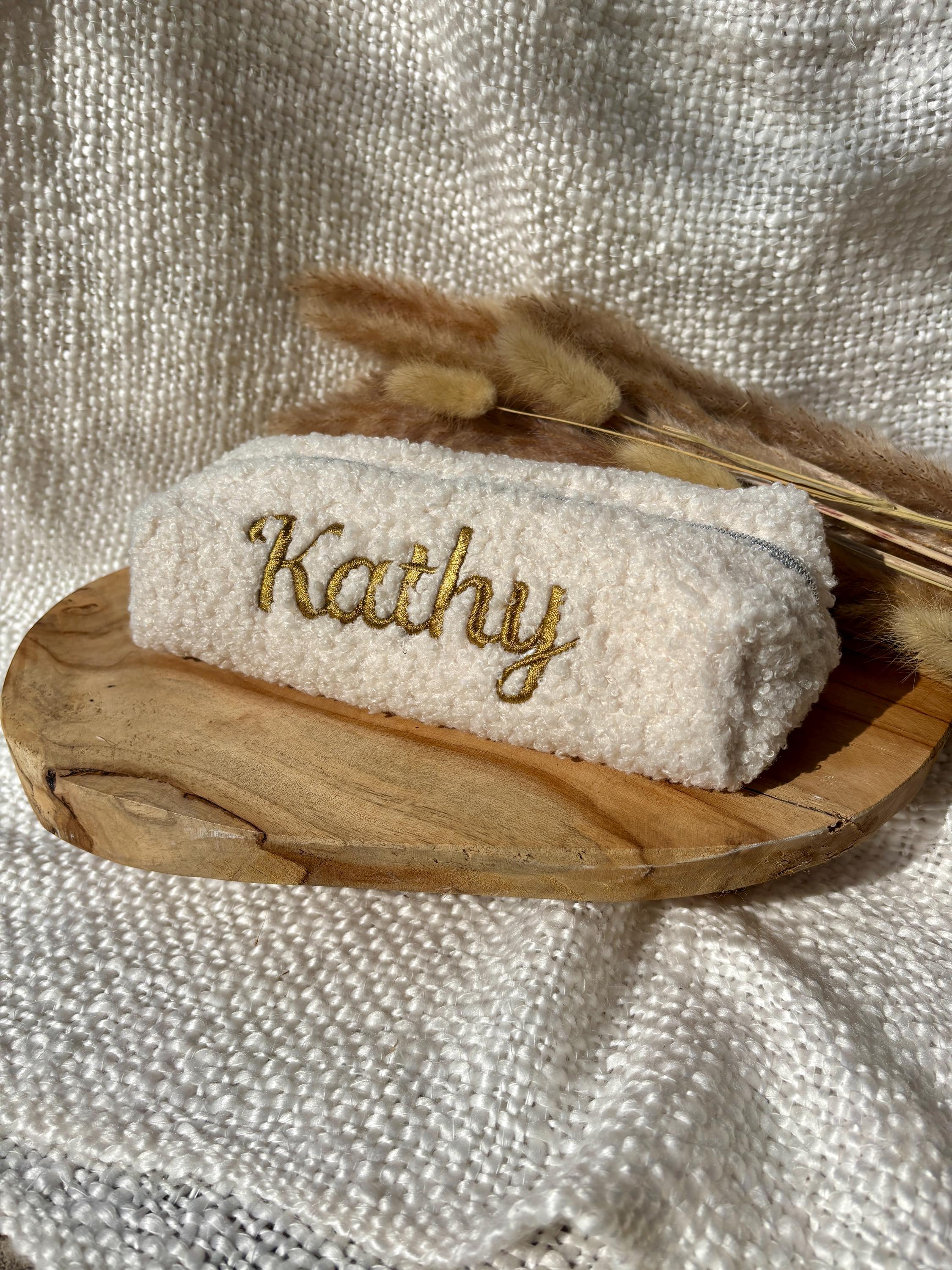 Trousse en Tissu Personnalisée tissus bouclette