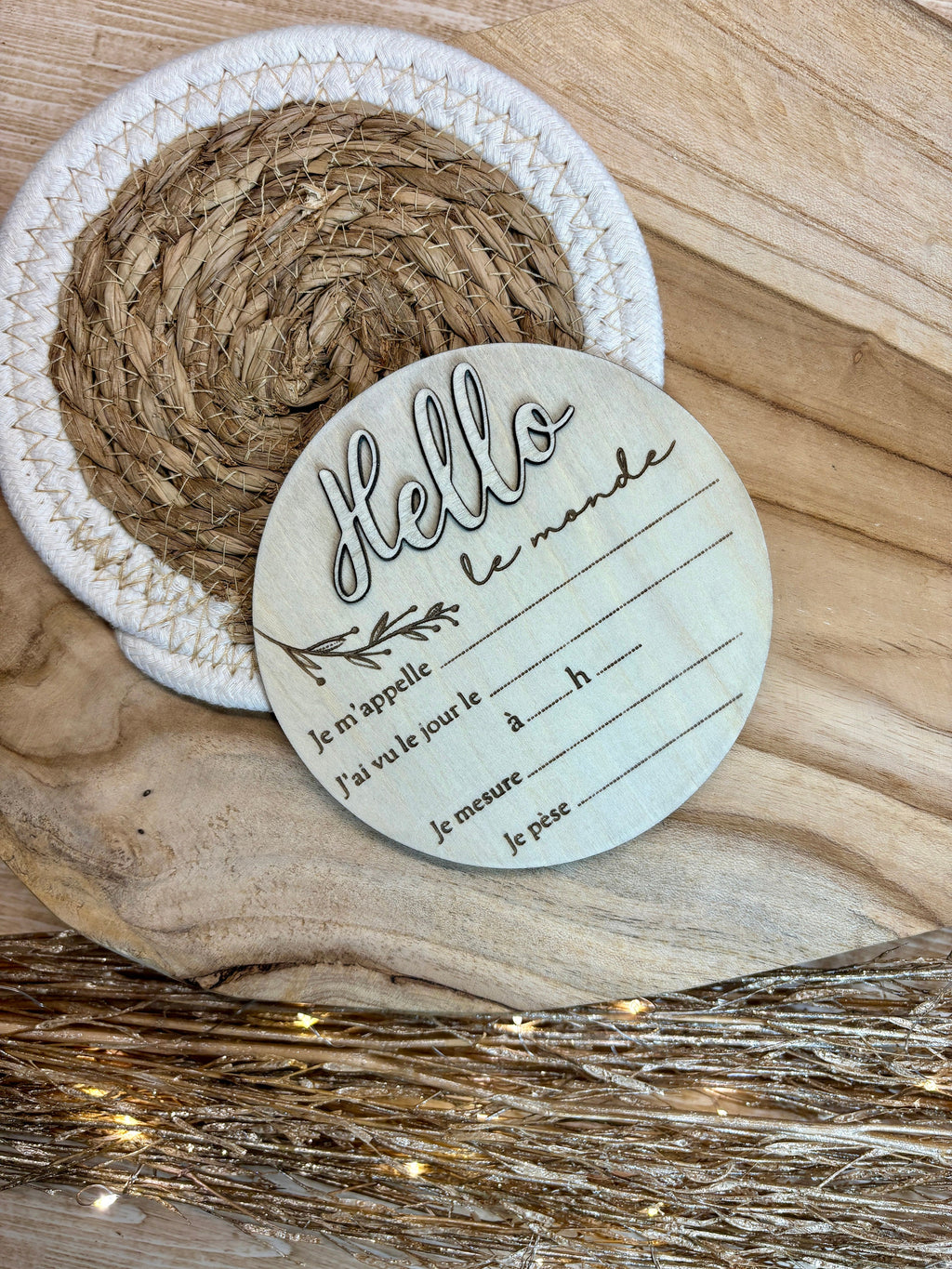 Carte de naissance à remplir