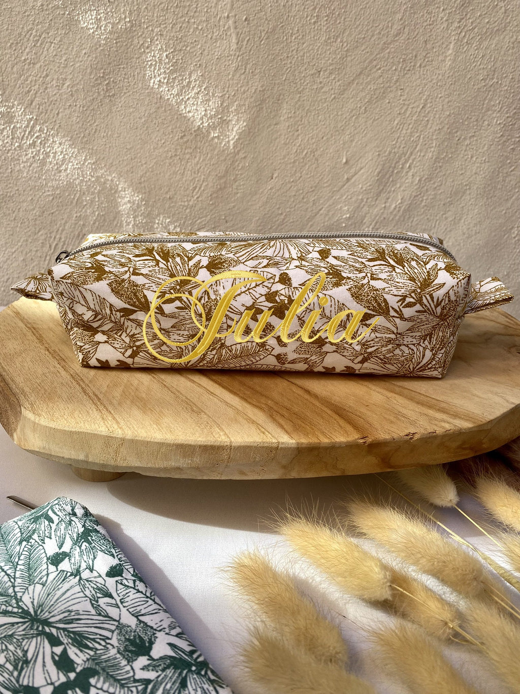 Trousse personnalisée différents formats tissu jungle