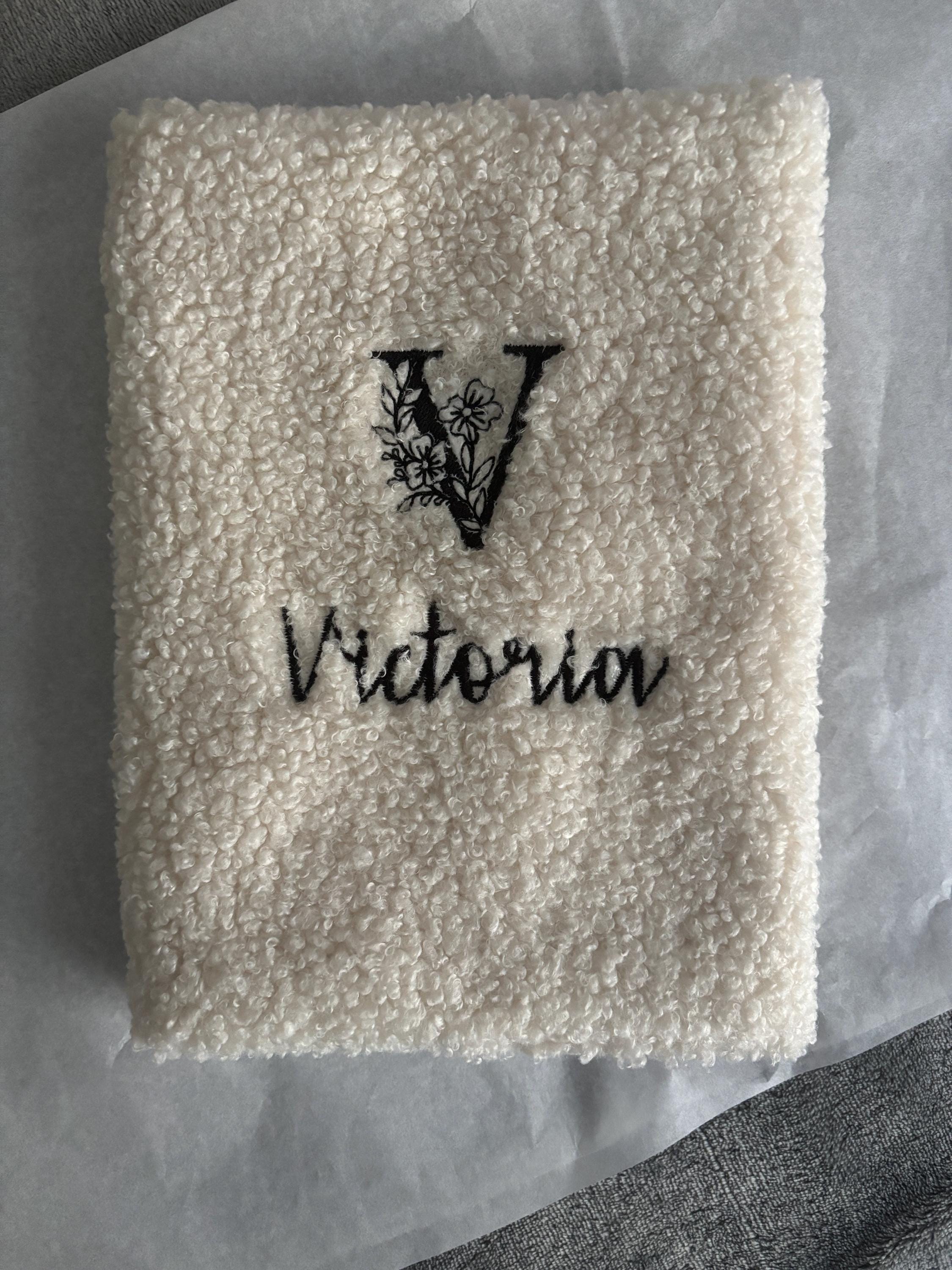 Protège carnet de santé personnalisé en tissu bouclette