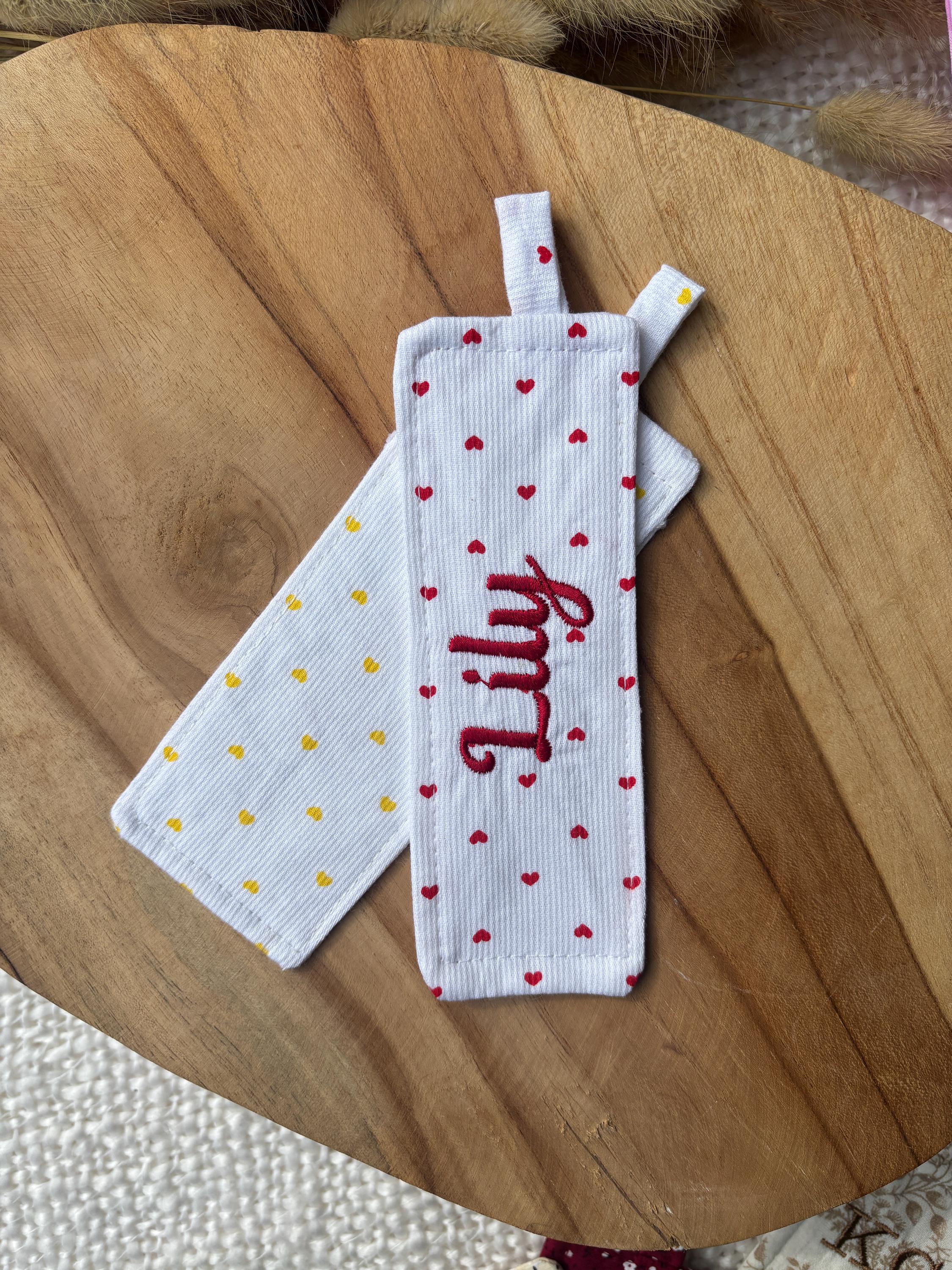 Marque page personnalisé en tissu