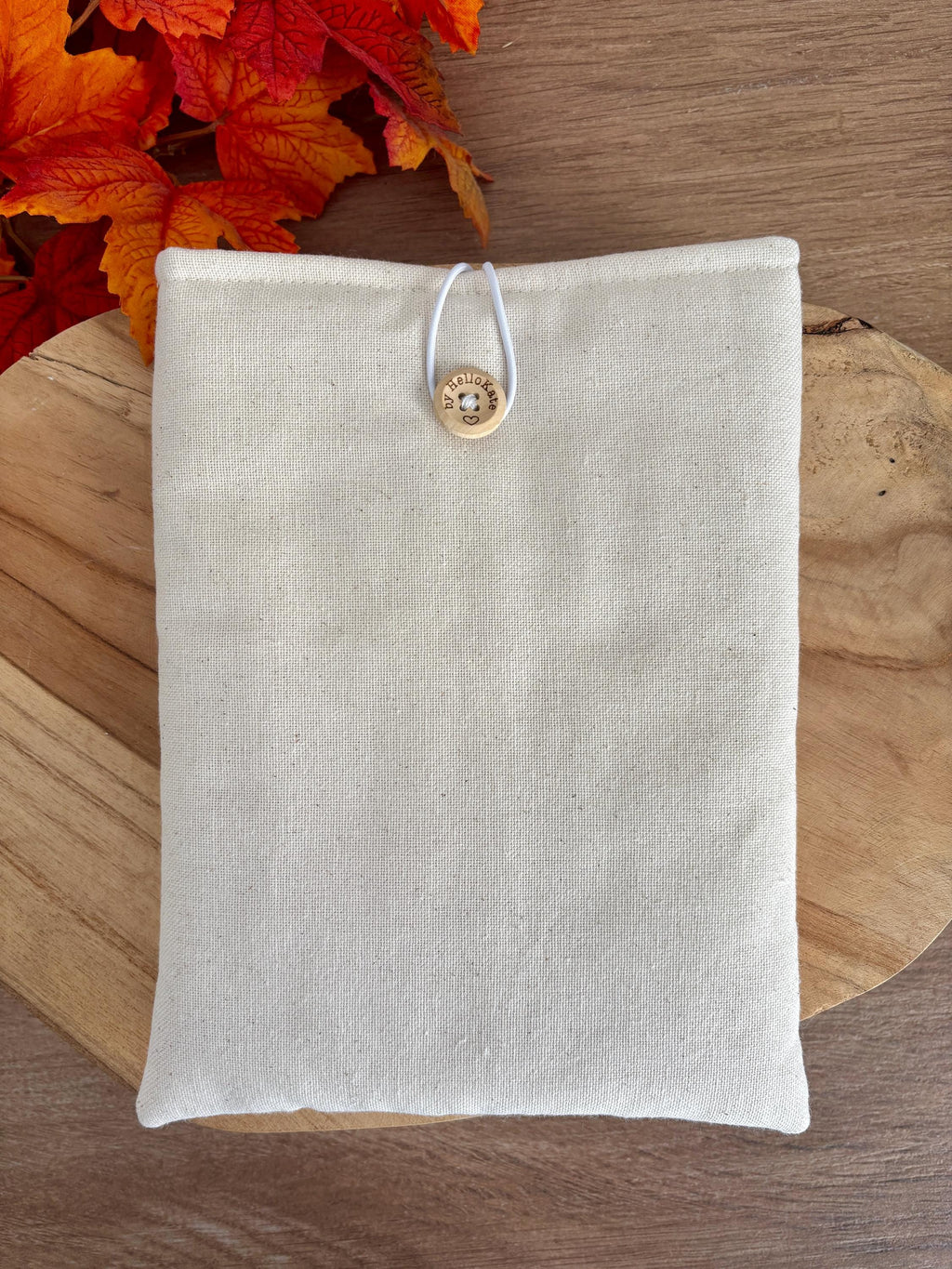 Pochette livre ou liseuse en coton molletonnée