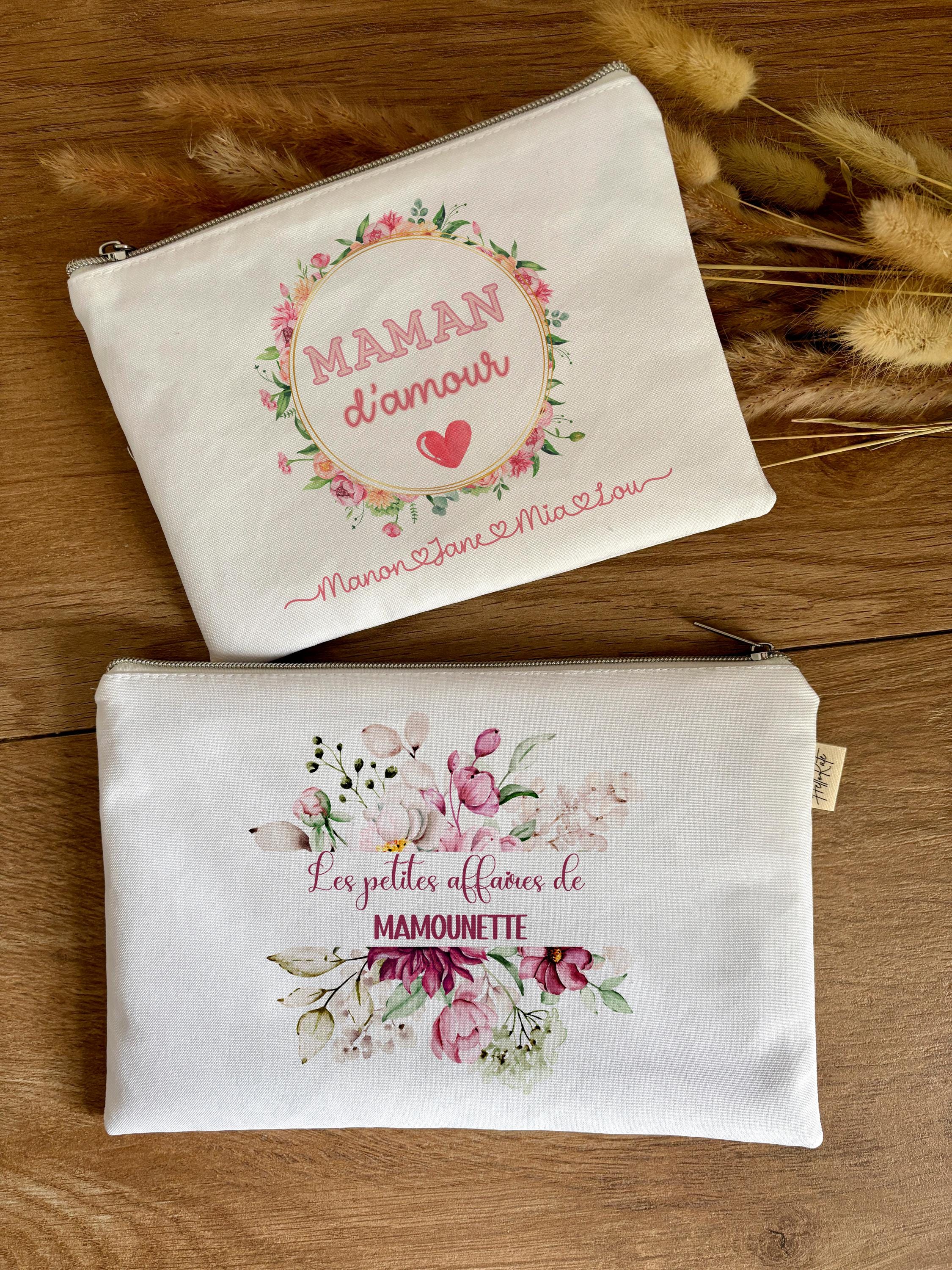 Pochette personnalisé Maman et prénom enfant