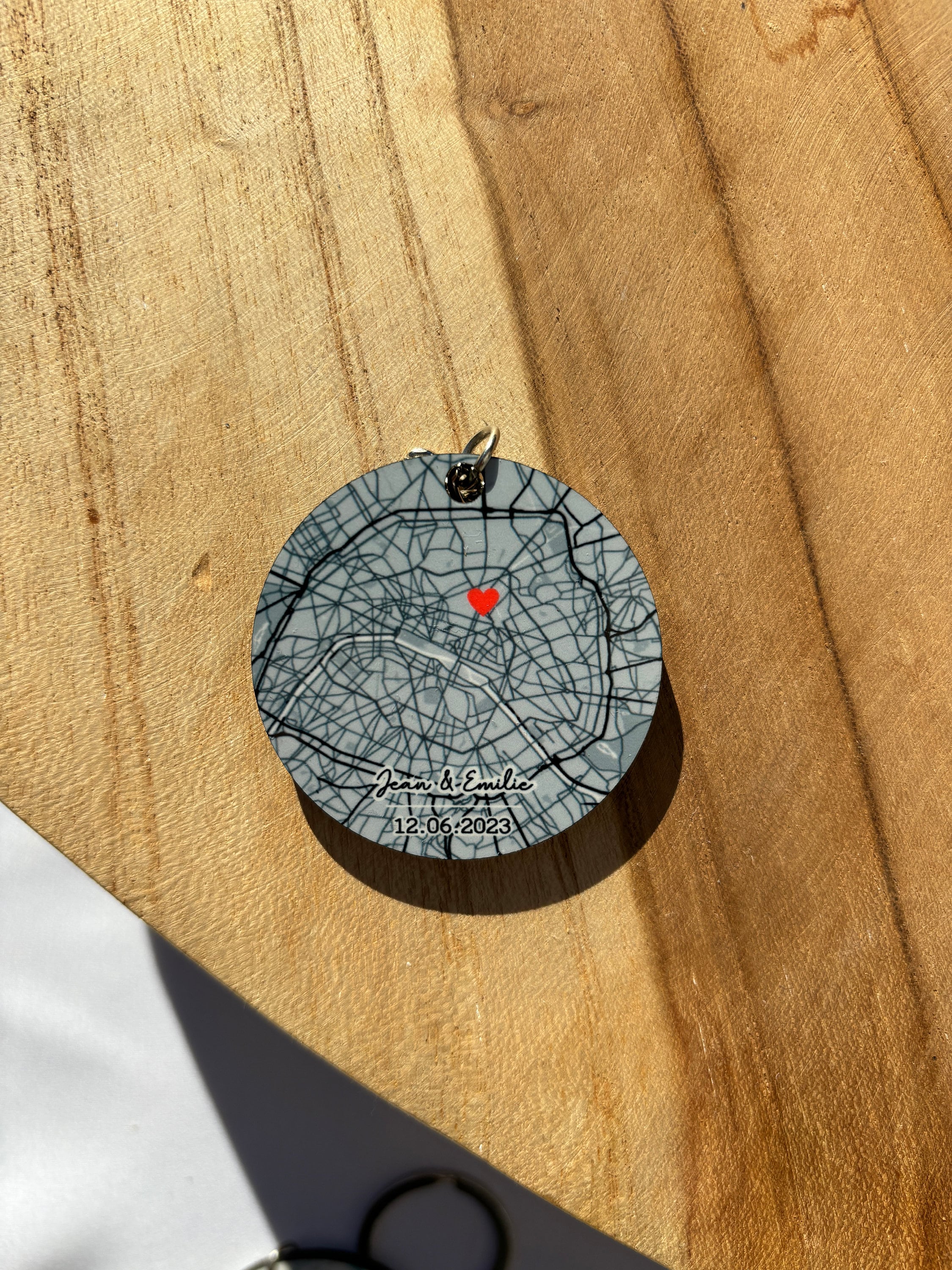 Porte clé personnalisé lieu de rencontre