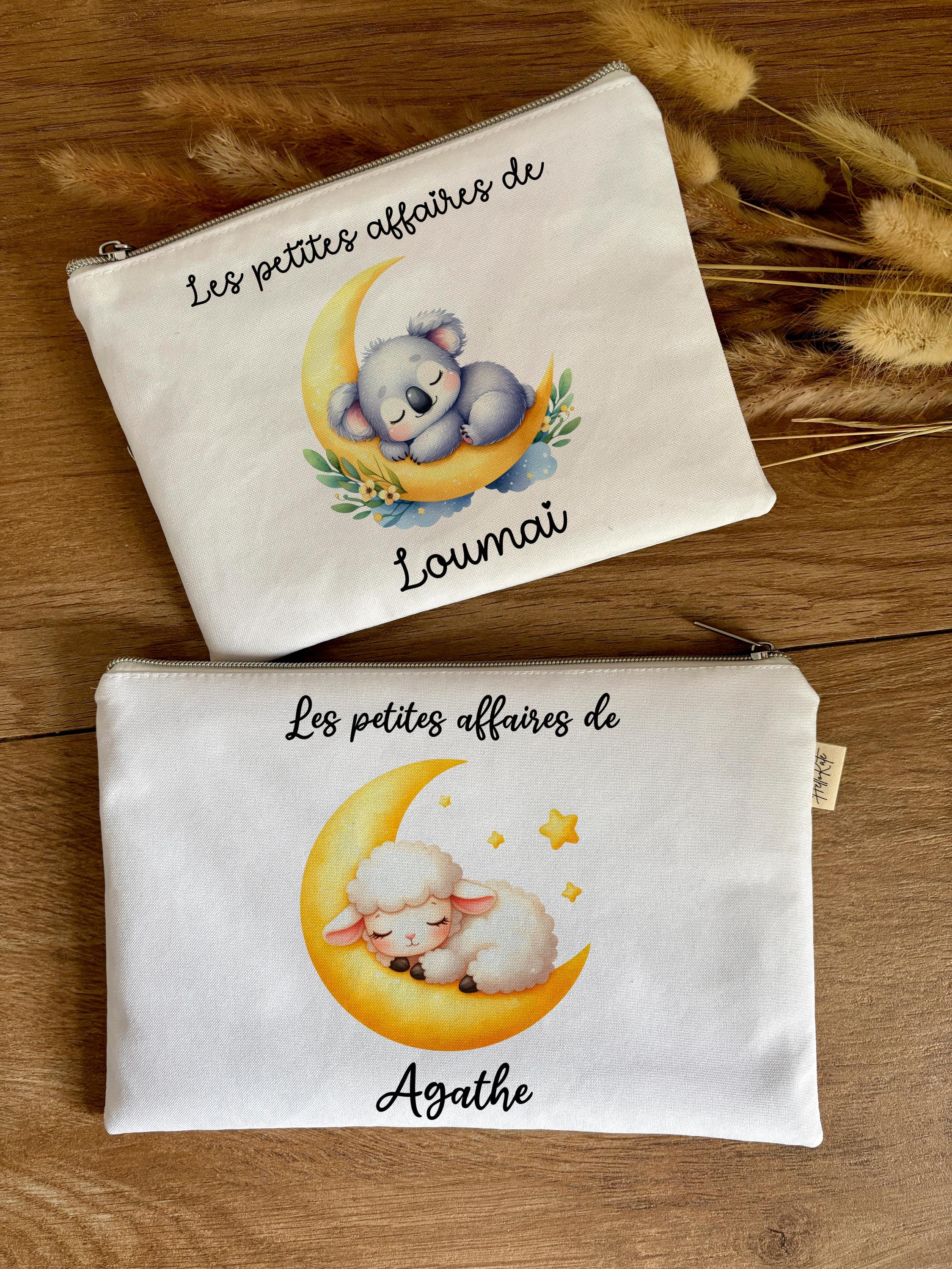Pochette personnalisé avec animaux et lune