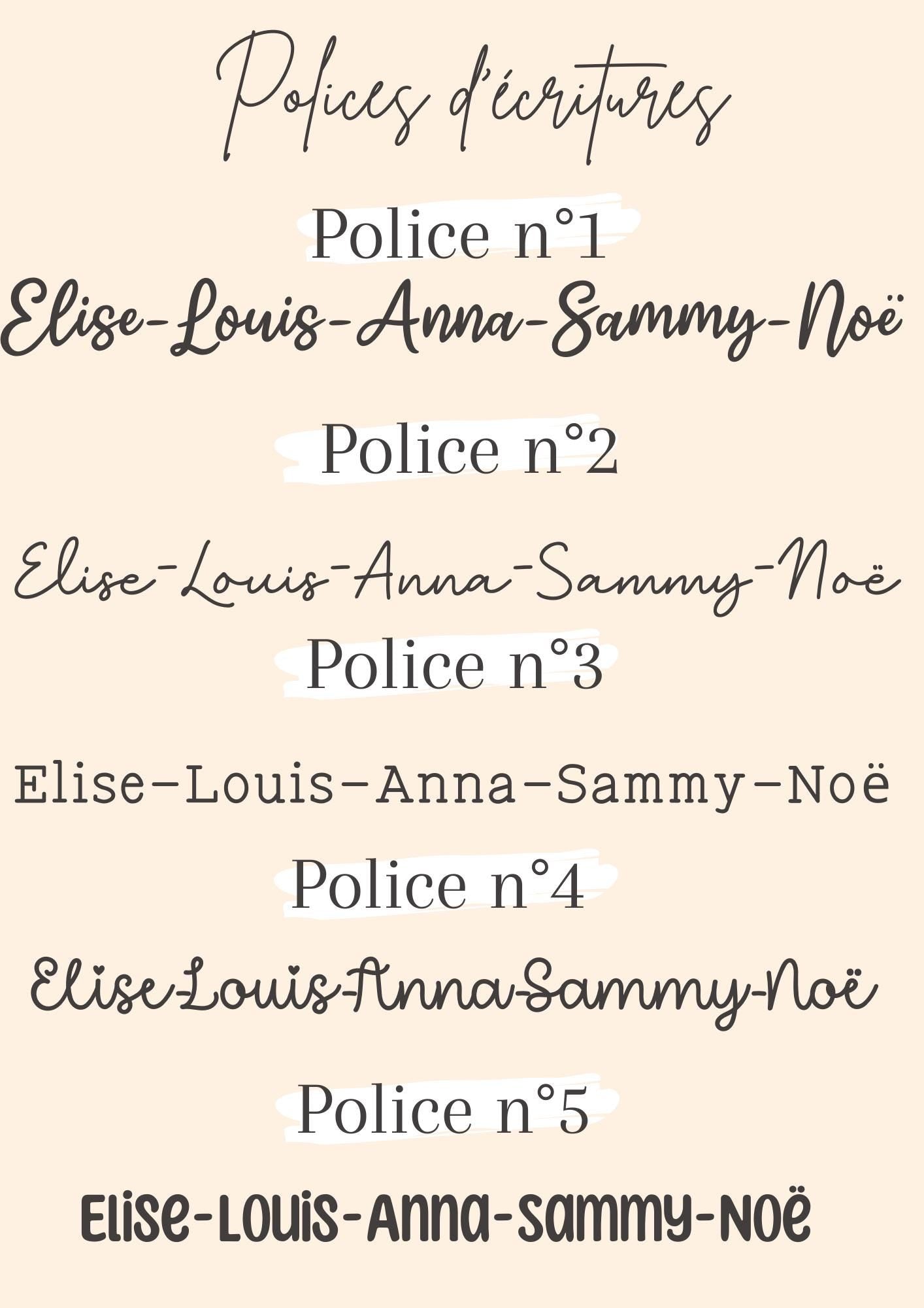 Pochette personnalisé avec animaux et lune