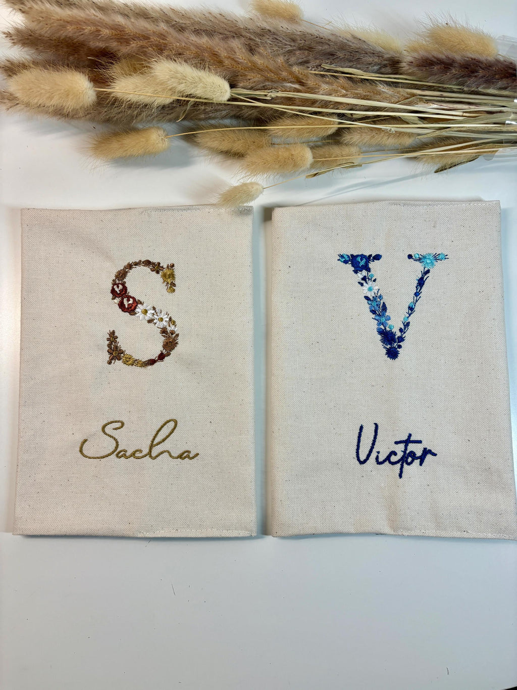 Protège carnet de santé personnalisé brodé