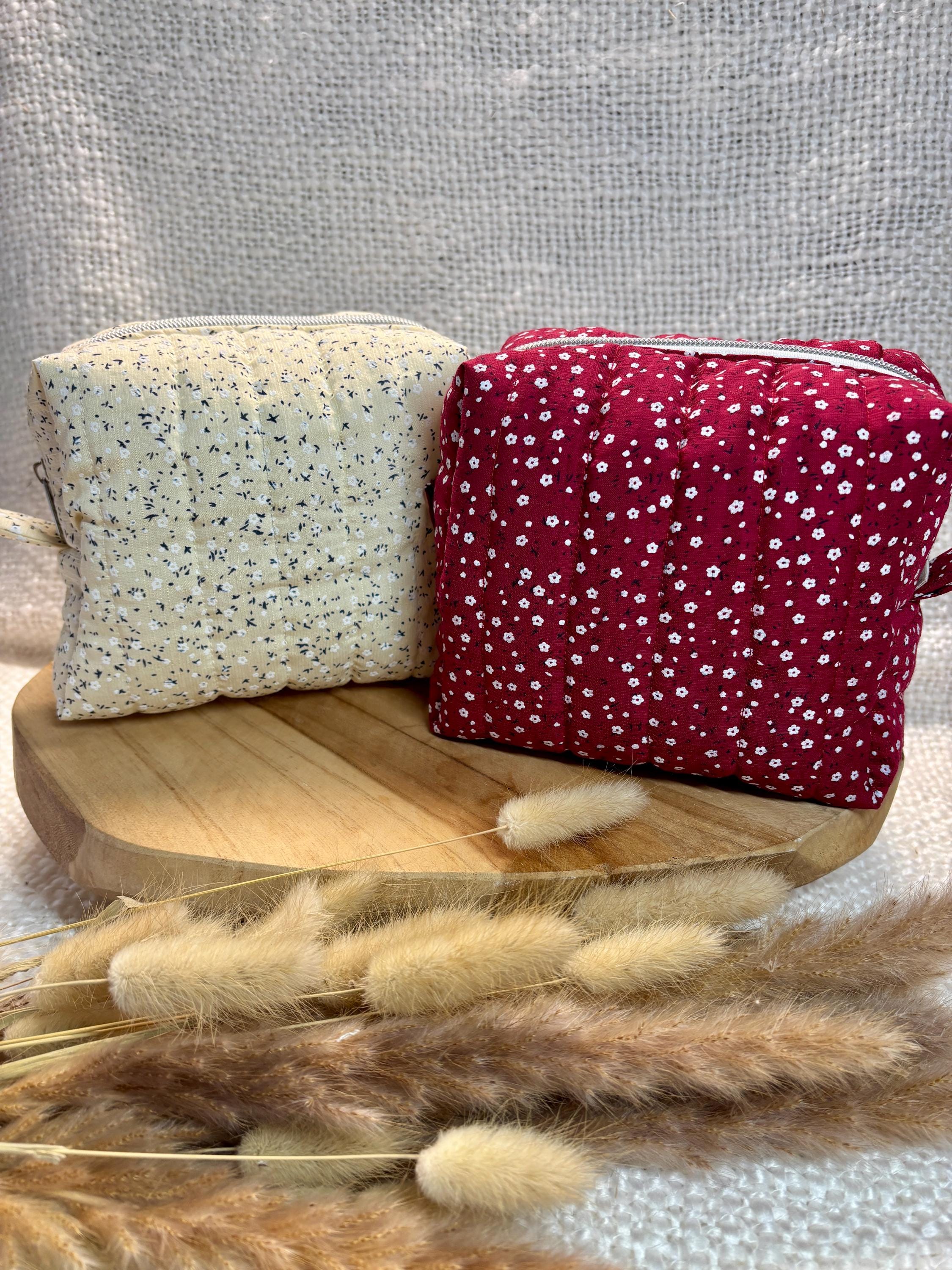 Trousse de toilette personnalisée fleurie