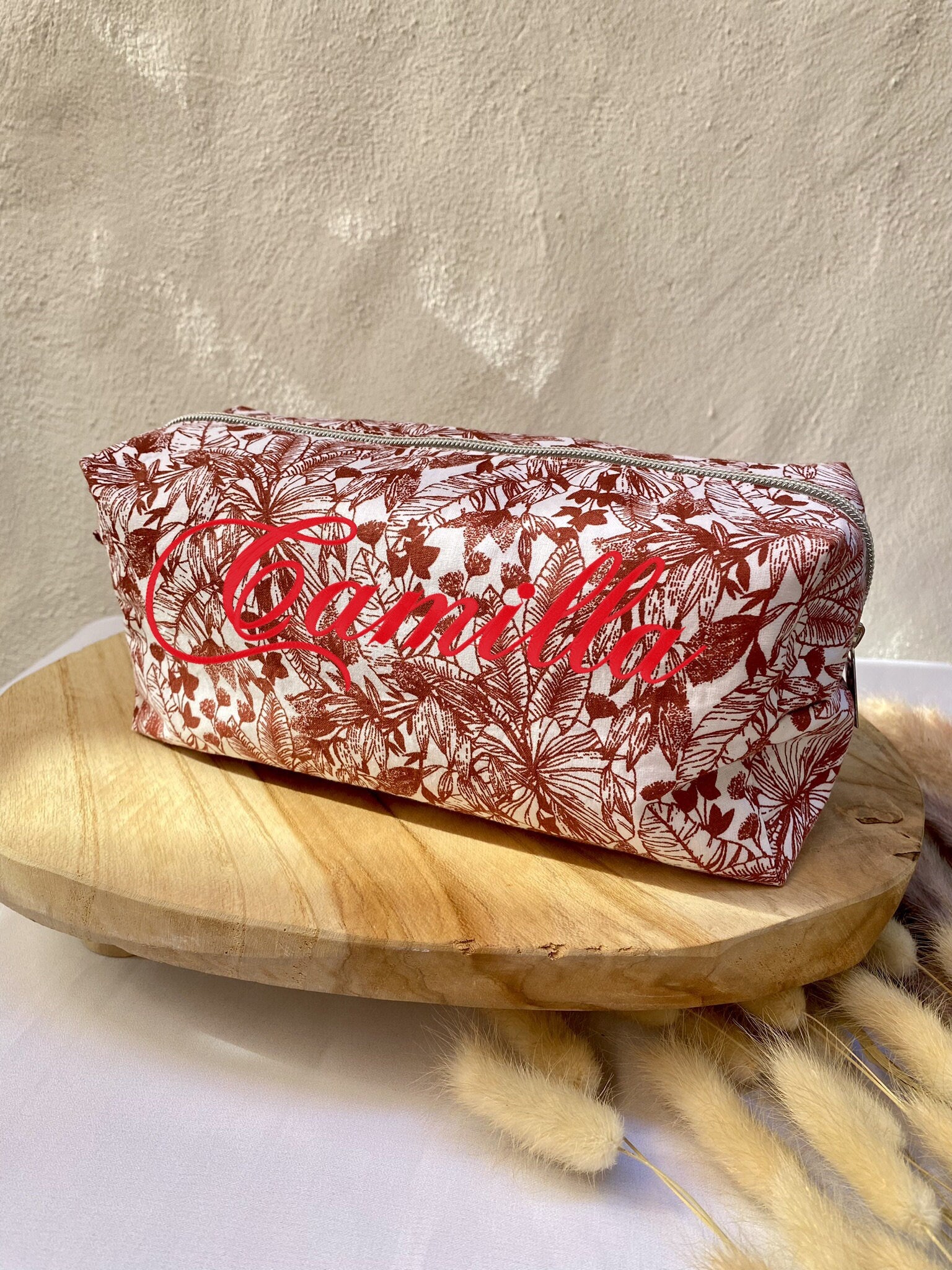 Trousse personnalisée différents formats tissu jungle