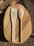 Cuillère en bois personnalisé spatule en bois personnalisé
