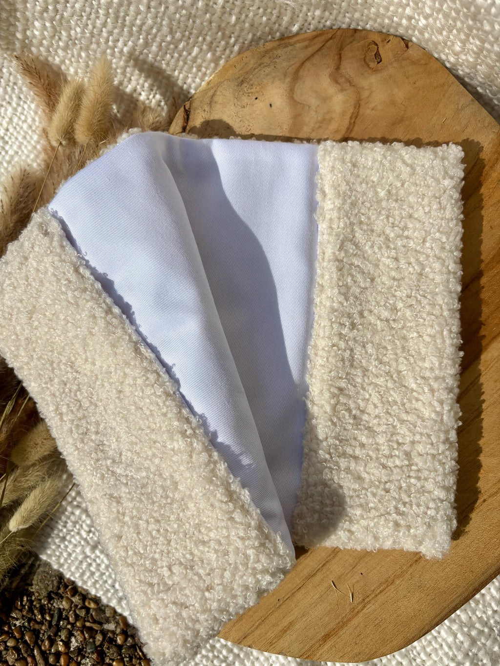 Protège carnet de santé personnalisé en tissu bouclette