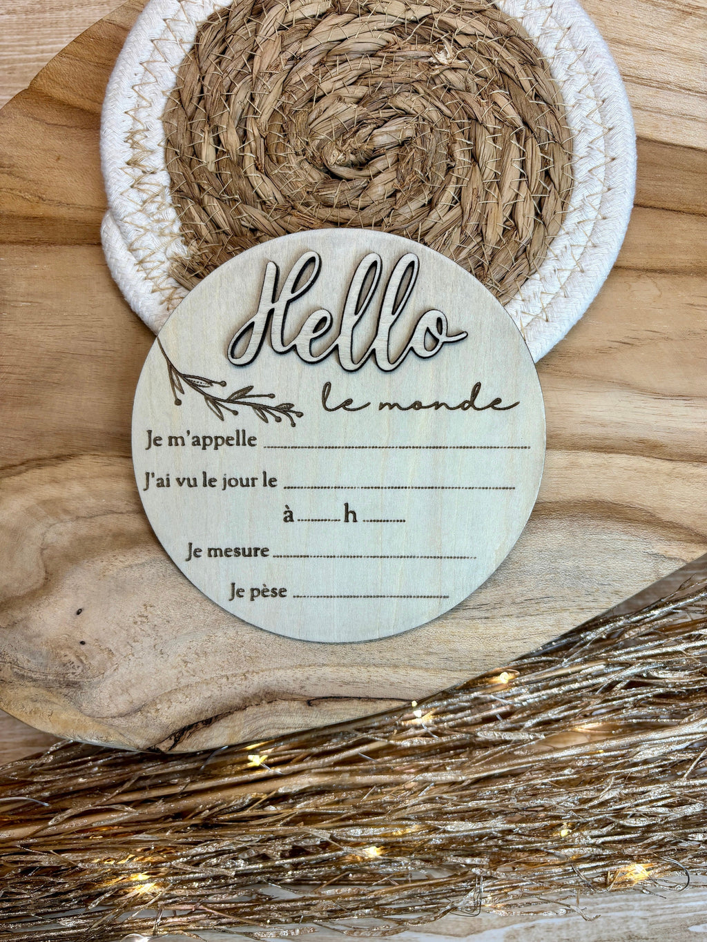 Carte de naissance à remplir