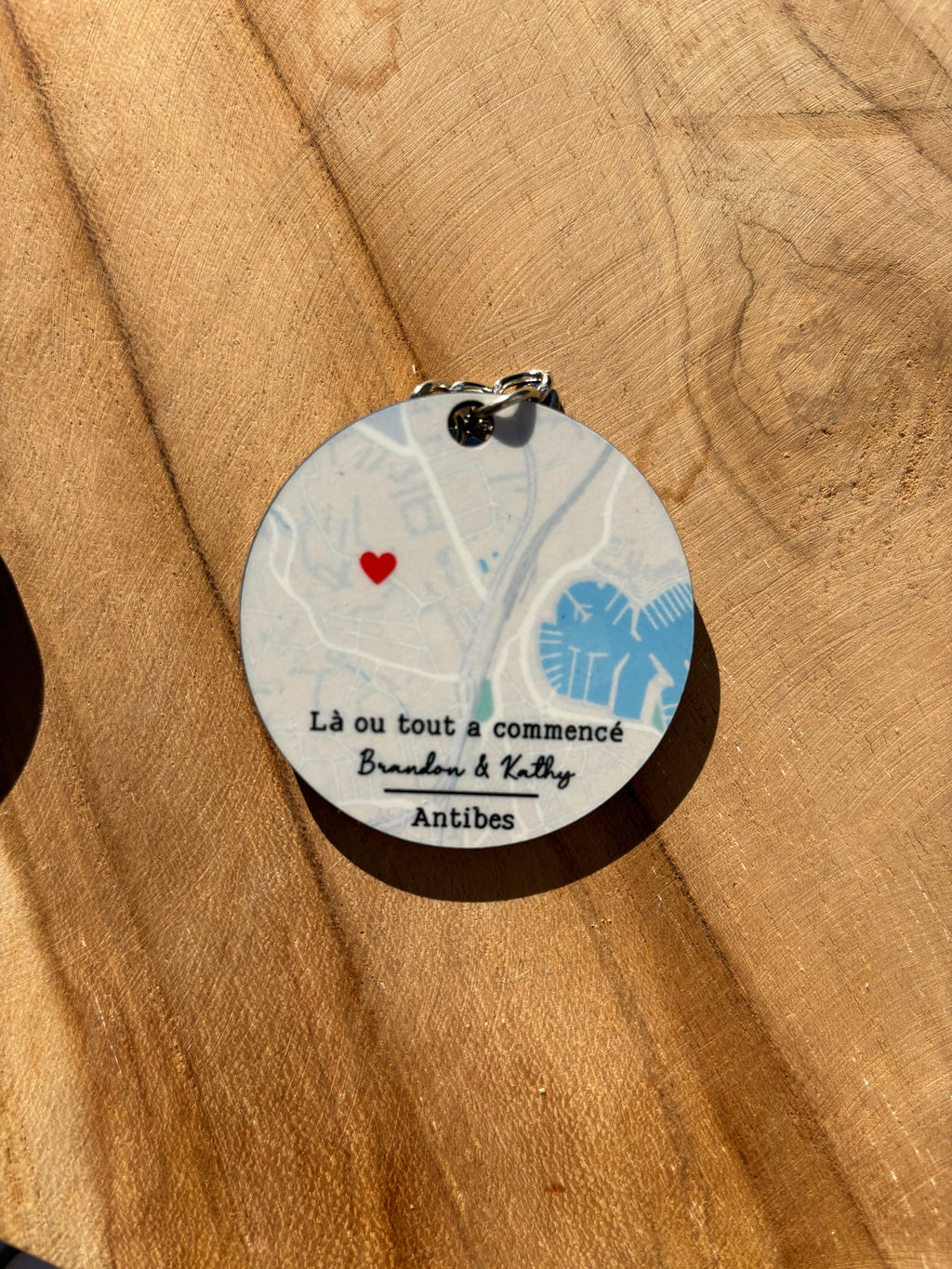 Porte clé personnalisé lieu de rencontre