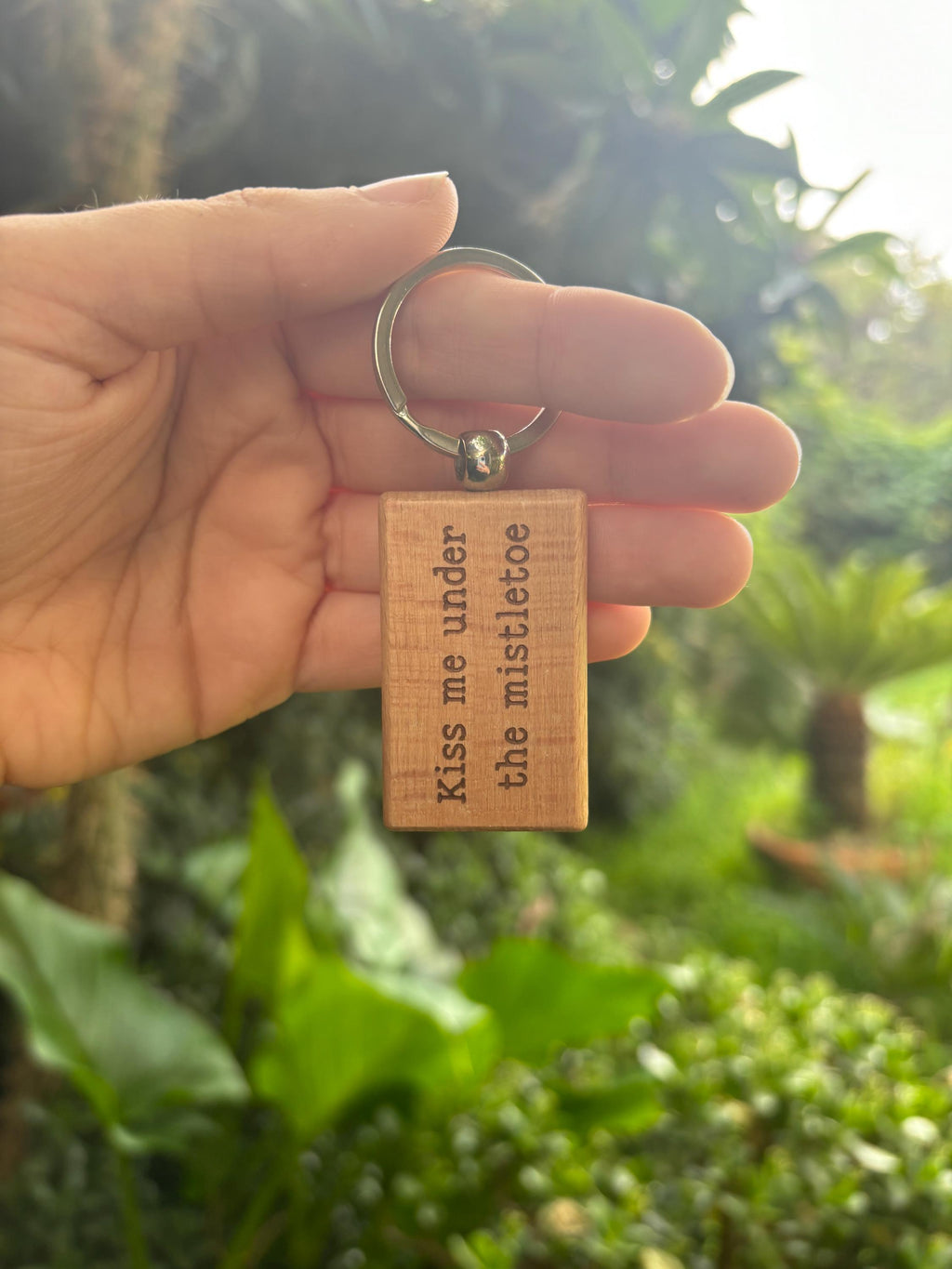 Porte-clé personnalisé en bois Spotify Code