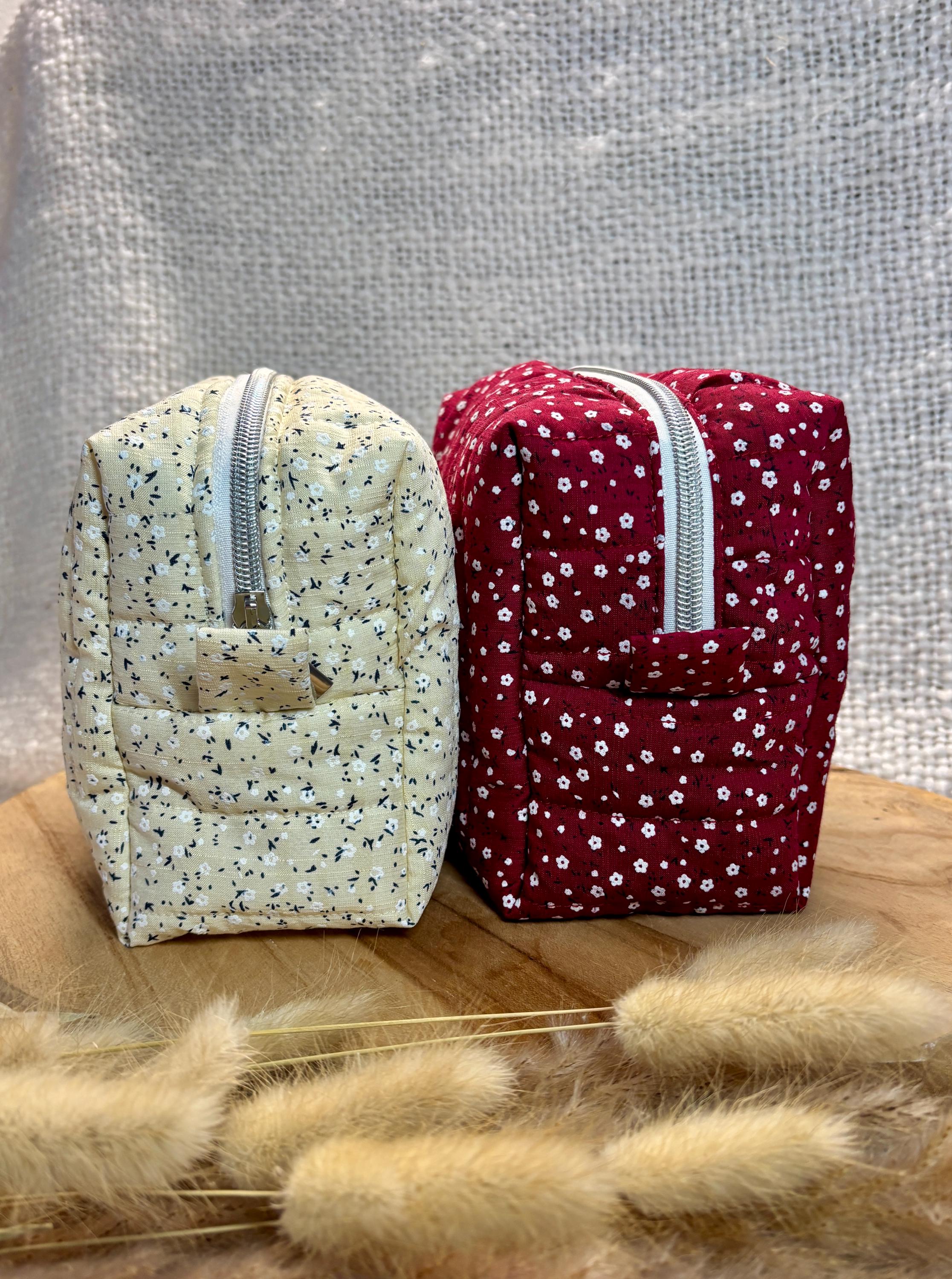 Trousse de toilette personnalisée fleurie