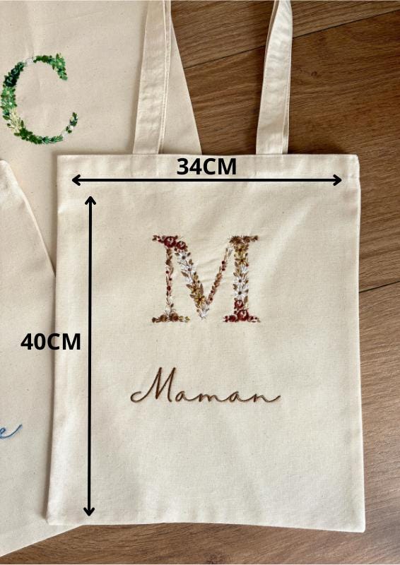Tote bag personnalisé brodé