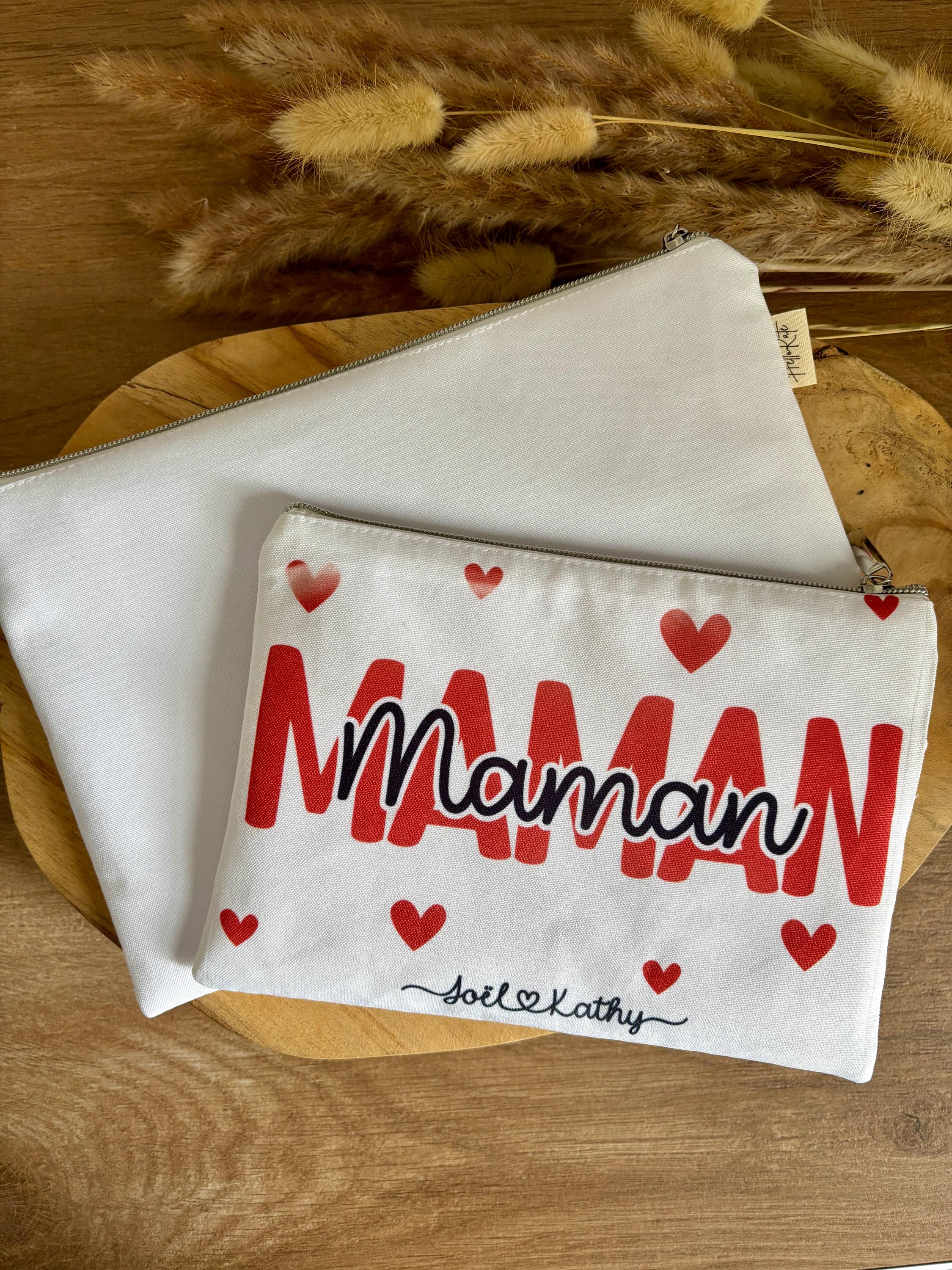 Pochette personnalisé Maman et prénom enfant