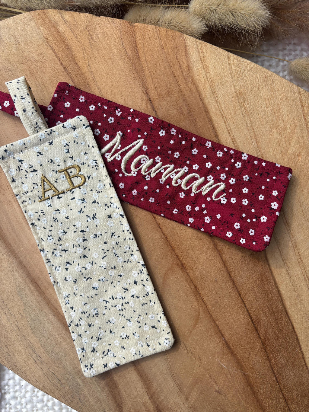 Marque page personnalisé en tissu